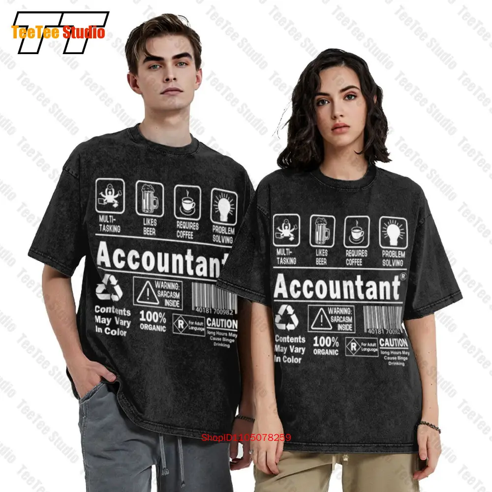 

Футболка большого размера «Multi Tasking Likes Beer Requires Coffee Accountant Cpa» PMWW