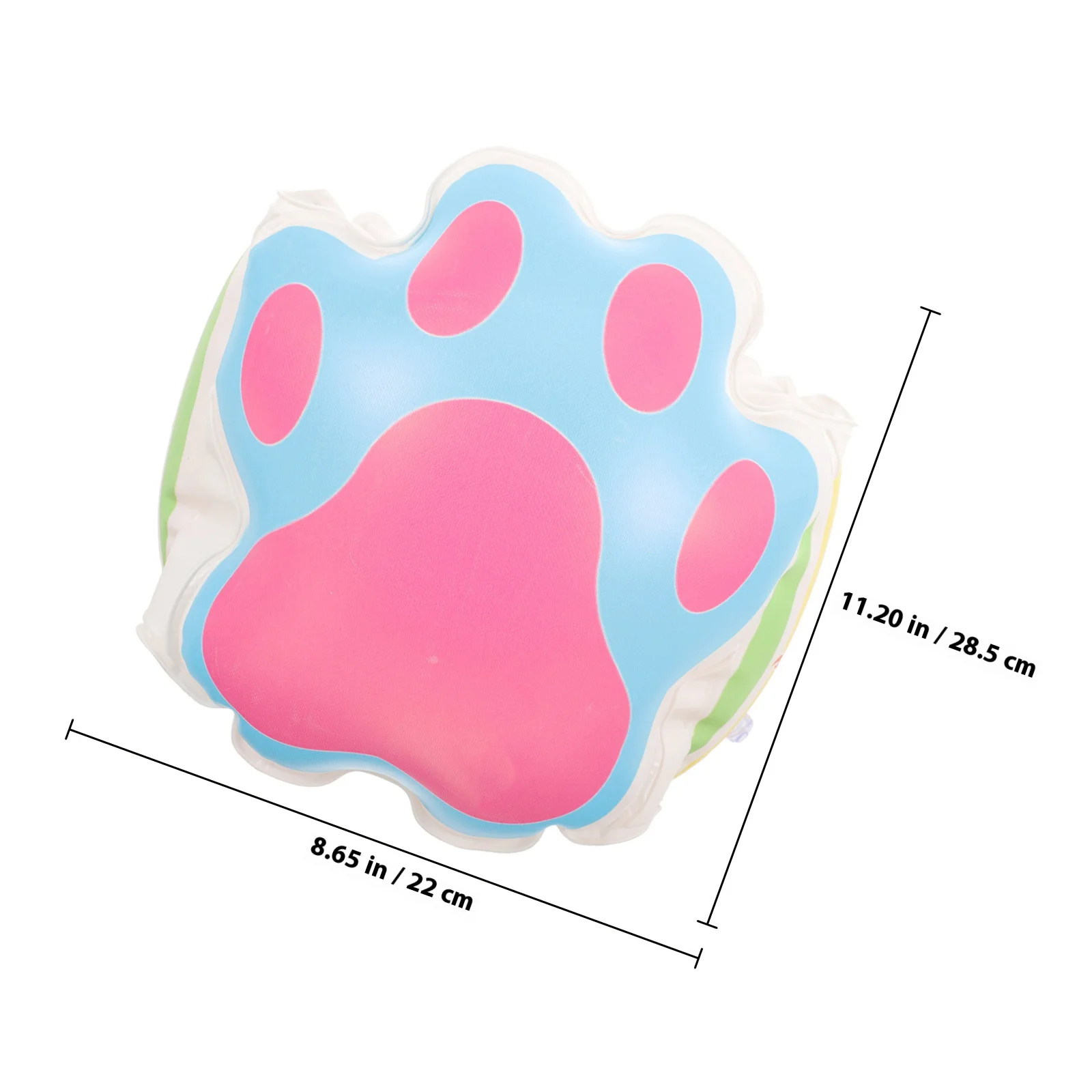 1 par de mangas de braço flutuantes, braçadeiras infláveis em formato de urso fofo para crianças, suporte de segurança para piscina, jogos aquáticos