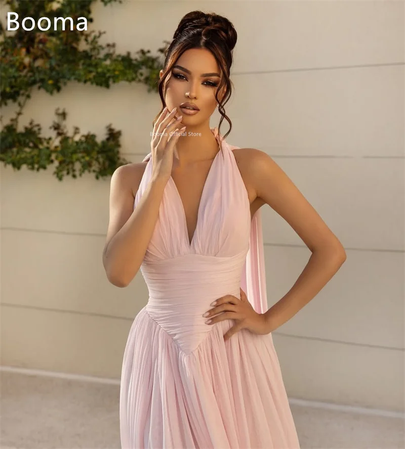

Booma A-Line Simple Long Evening Dresses V-Neck Sleeveless Formal Dresses for Women Elegant Prom Gowns Custom Made 2025