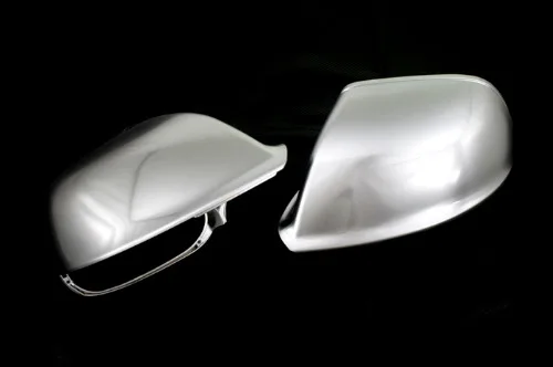 One Set of 2 Pieces S Line Style Silver Matt Chrome Side Mirror Replacement Cap For Audi Q5