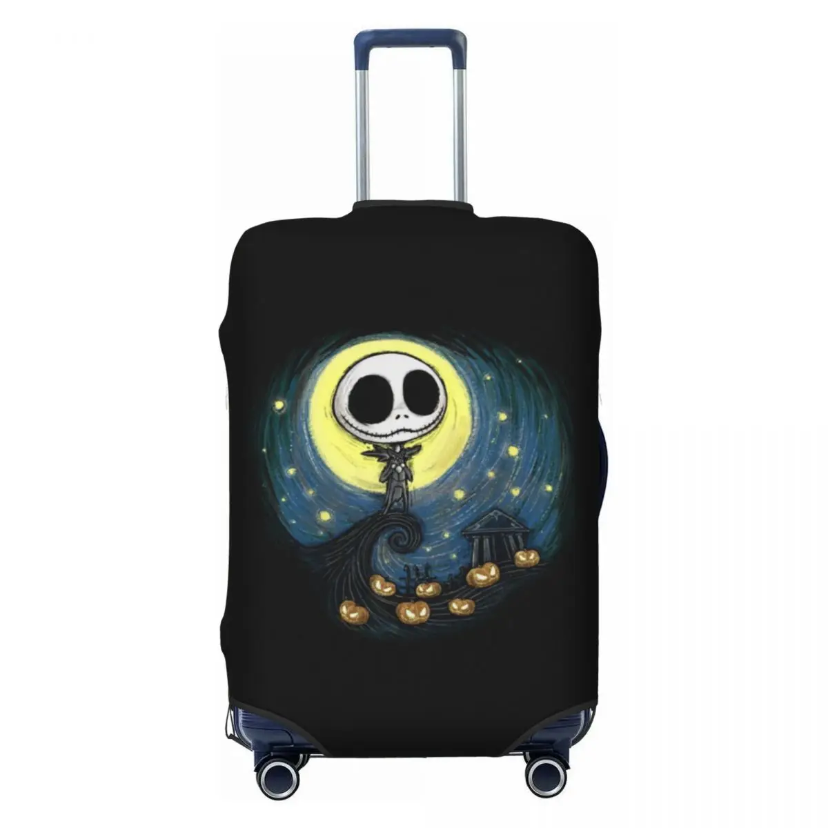 

Custom Custom Halloween Jack Skellingtons Luggage Cover Protector Dust Proof Travel Suitcase Covers