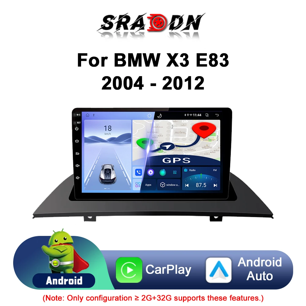 

For BMW X3 E83 2004 - 2012 Android Car RadioAutomotive Multimedia Video Player Navigation GPS Carplay Touch Screen Auto Stereo