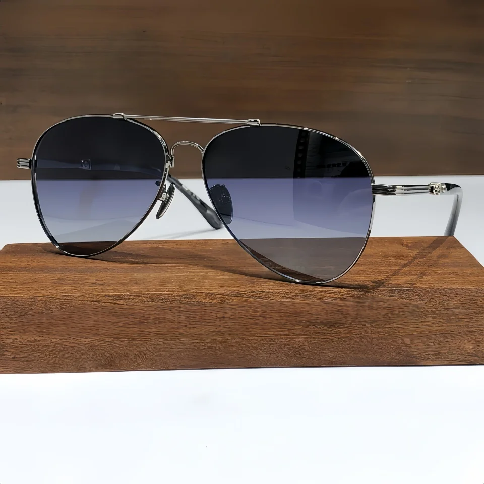

2025 New Retro Pilot Sunglasses Men's Luxury Fashion Brand Design Women's Leisure Vacation Fishing Outdoor Driving Eyeglasses
