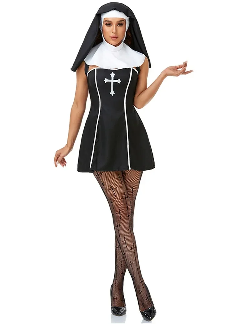 Halloween Sexy Nun Cosplay Entice Costume