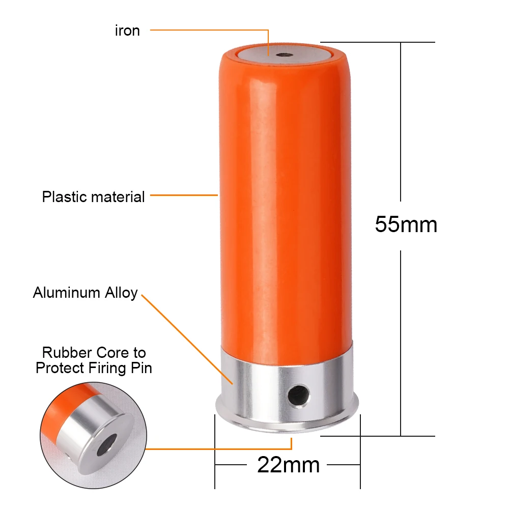 12GA Dummy rund Übungsspiel Training Geschosse 6/12St