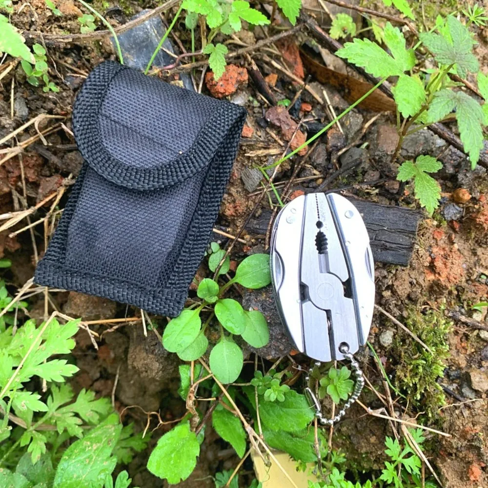 Stainless Steel Foldable Multi-functional Pliers Knife Pliers Portable Outdoor Hardware Tool Mini Pliers Sturdy Durable