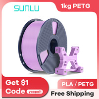 SUNLU PETG Filament 1kg/roll 1Spool (2.2LBS) 1.75mm 3D Printer Neatly Wound 3D Filament Colorful