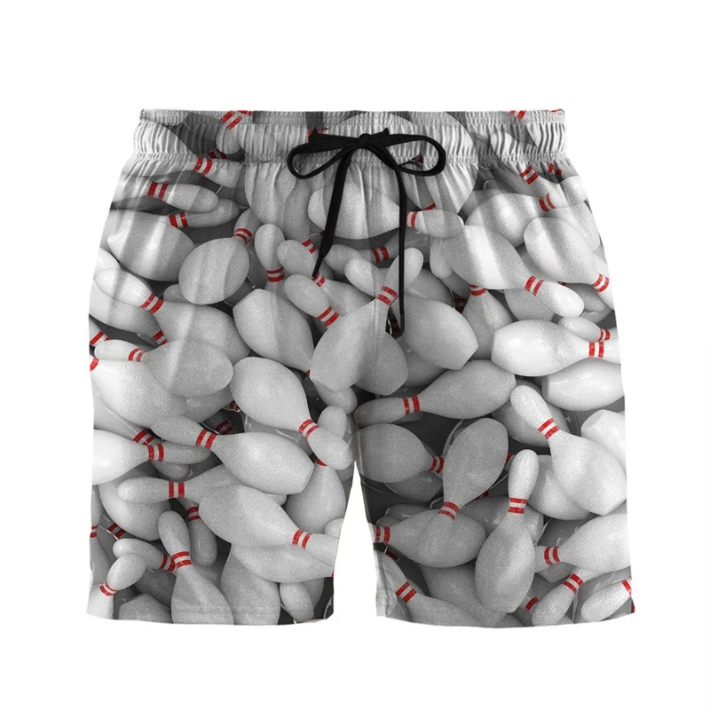 Creative Fried Chicken Sushi 3d Print Beach Shorts For Men Kids Summer Vacation Cool Surf Board Shorts Cool Street Short Pants