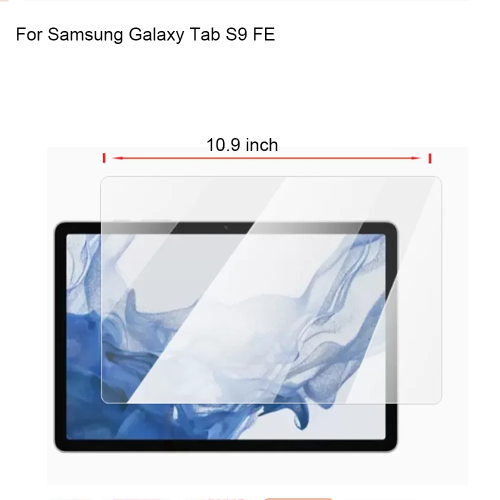 2PCs Ultra-Thin screen protector Tempered Glass For Samsung Galaxy Tab S9 FE Screen protective s 9 FE Plus Protection