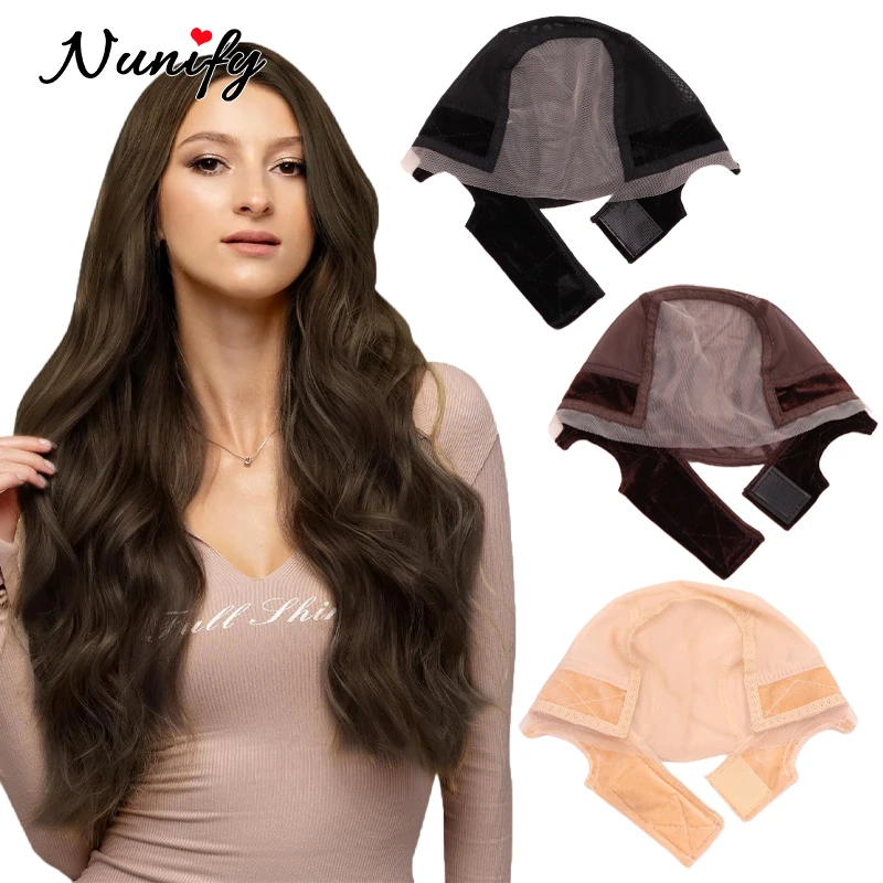 1-3Pcs Lace Grip Wig Cap 4X5 Invisible U Part Lace Wig Cap Non Slip Glueless Headband Wig Caps Mesh Cap To Hold Wig Wide Band