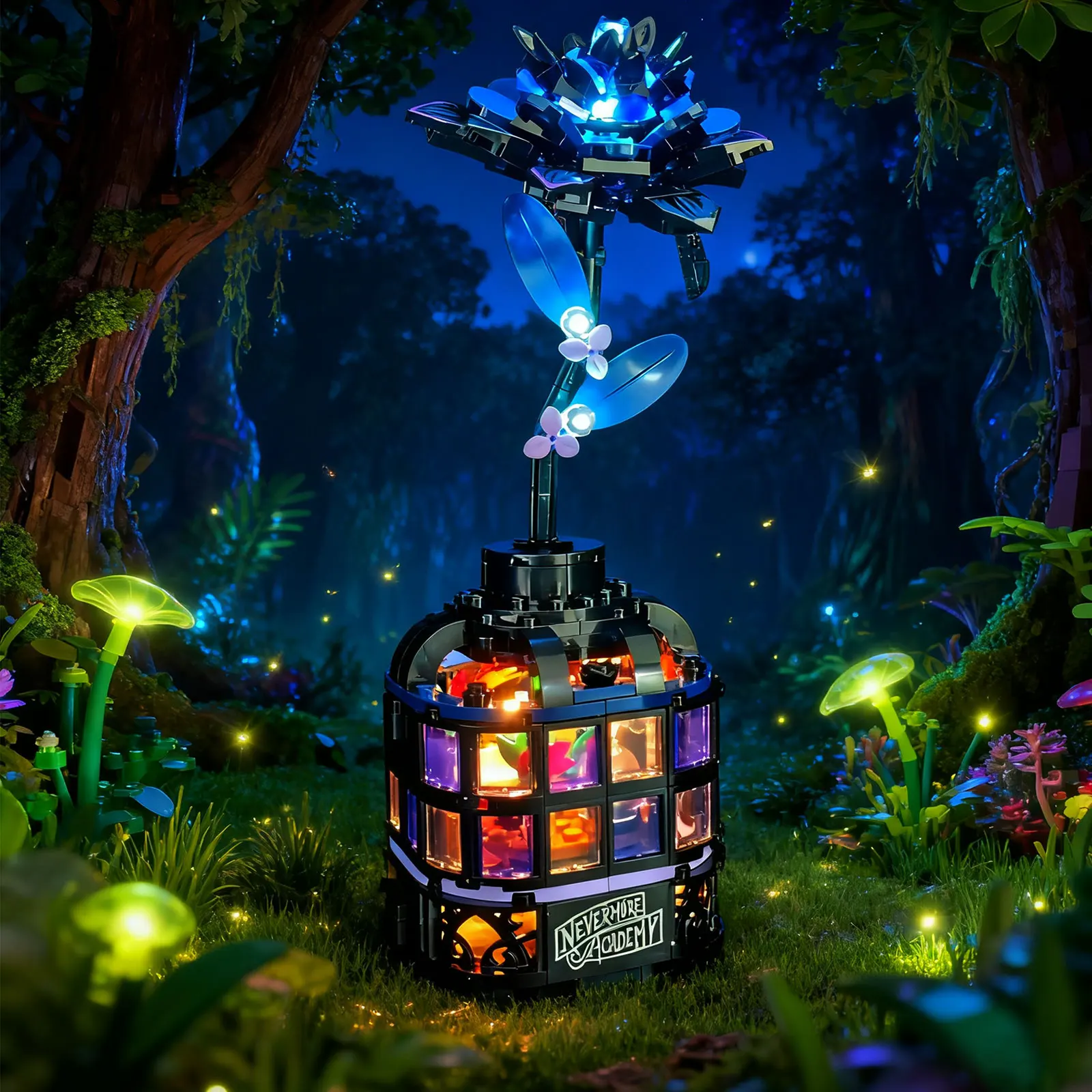 

LYBMTWF LED Lighting Kit Compatible with Lego 76784 Black Dahlia Flower (NOT Include The Model Bricks)