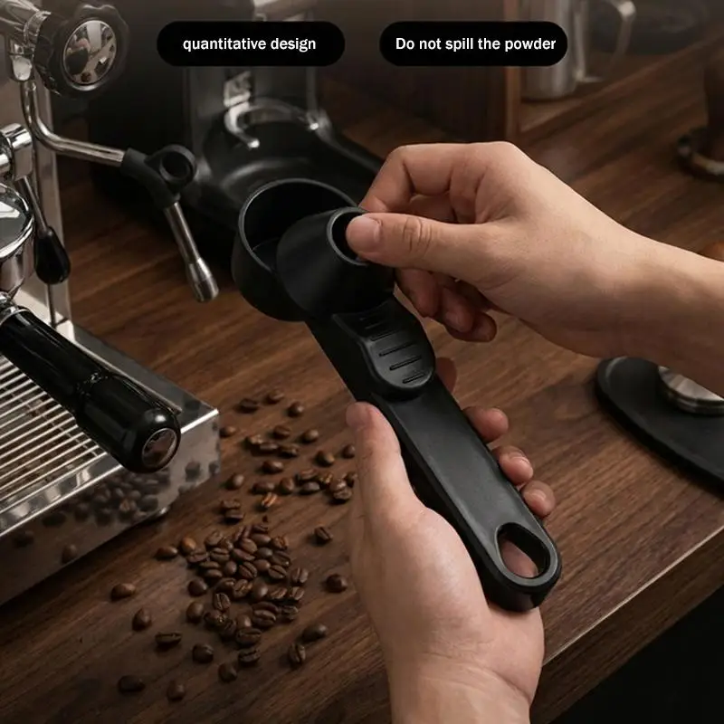 New Spill-Proof Protein Powder Sliding Spoon Reusable With Longer Handle Coffee Scoop Measuring Spoon Funnel Kitchen Gadgets..