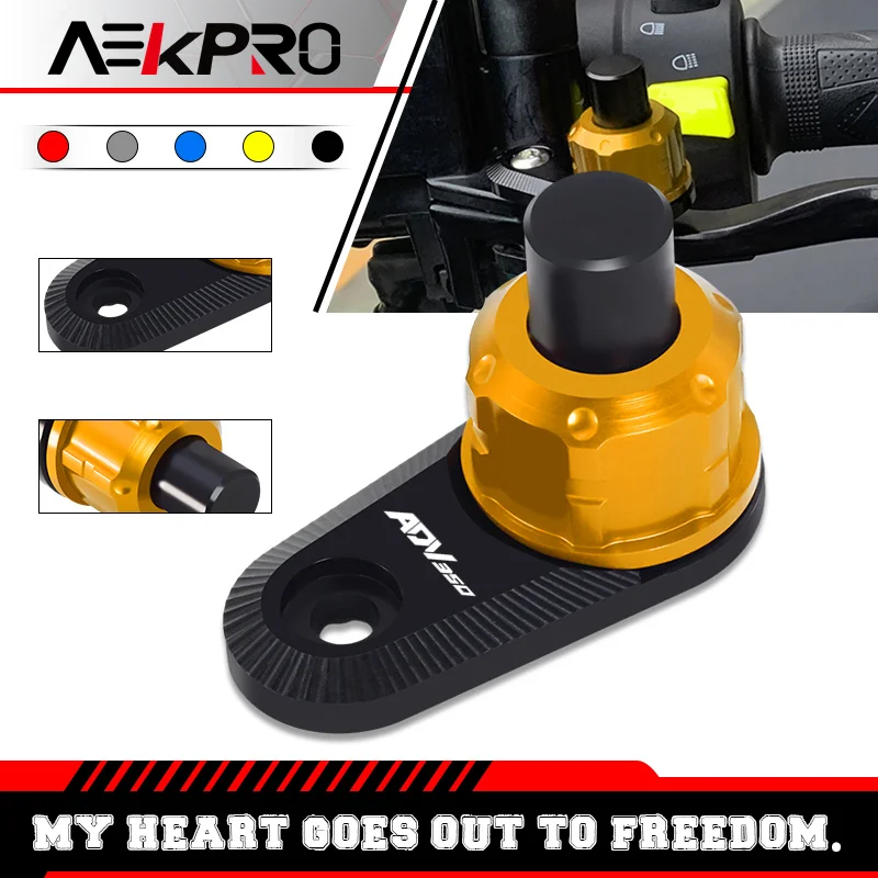 Motorcycle Parking Auxiliary Button Lock For HONDA ADV150 ADV160 ADV350 Handle Brake Lever Parking Switch adv150 adv160 adv350