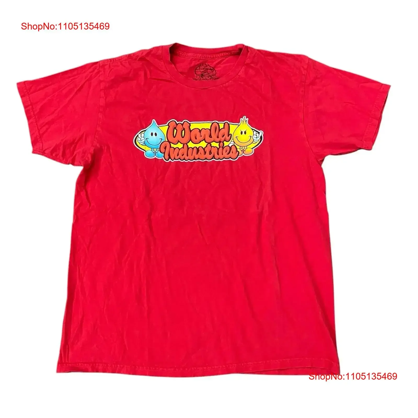 World Industries T Shirt Y2K Skateboards Devil Man Wet Willy Flame Boy Vtg Skate vintage Washed Comfortable Slightly fashion