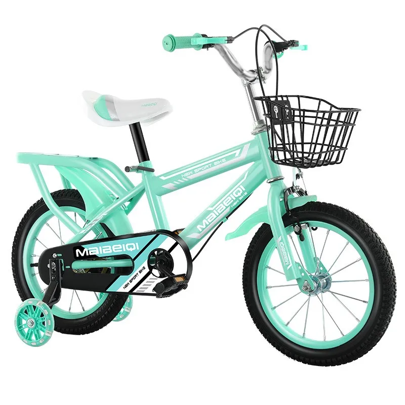 FJ Durable And Exquisite Children\'s Bicycle High Carbon Steel New 12-18 Inch Male And Female Bicycle With Auxiliary Wheels 2024