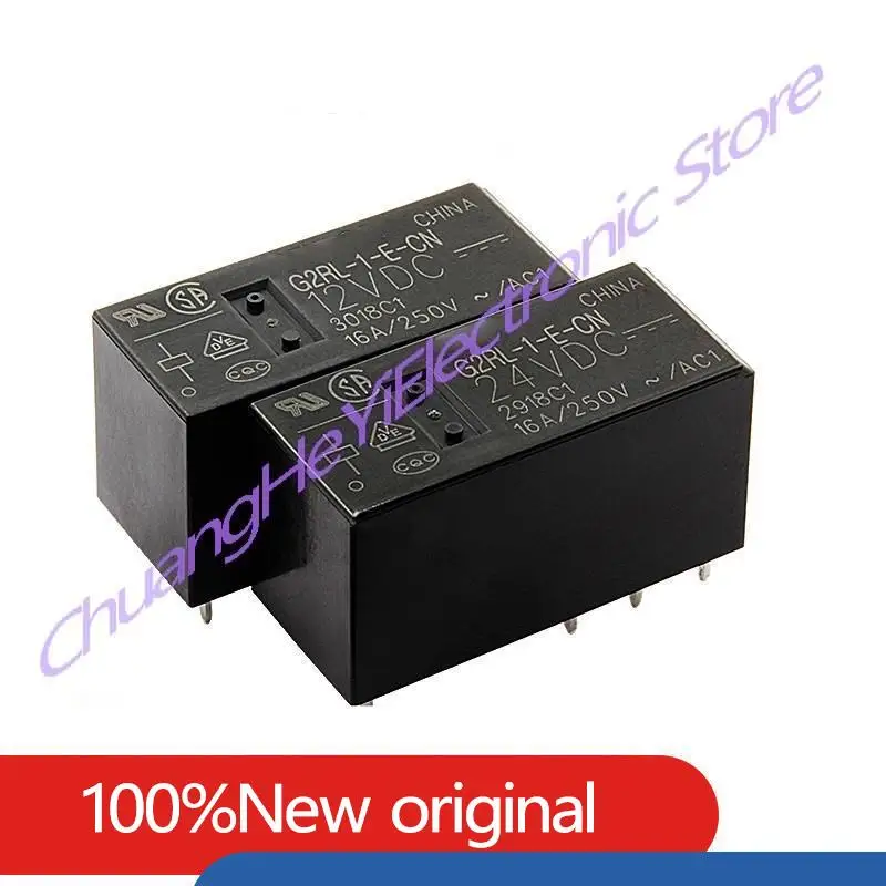 

10Pcs/Lot G2RL-1-E-CN-5VDC G2RL-1-E-CN-12VDC G2RL-1-E-CN-24VDC DIP-8 16A/250V ~/AC1 New Original Electromagnetic Power Relay