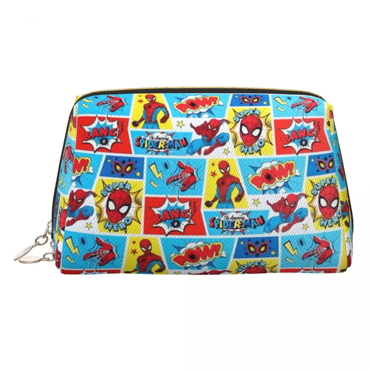 

Custom Fashion Kawaii Spider Man Travel Toiletry Bag Women Mangas Cosmetic Makeup Bag Beauty Storage Dopp Kit