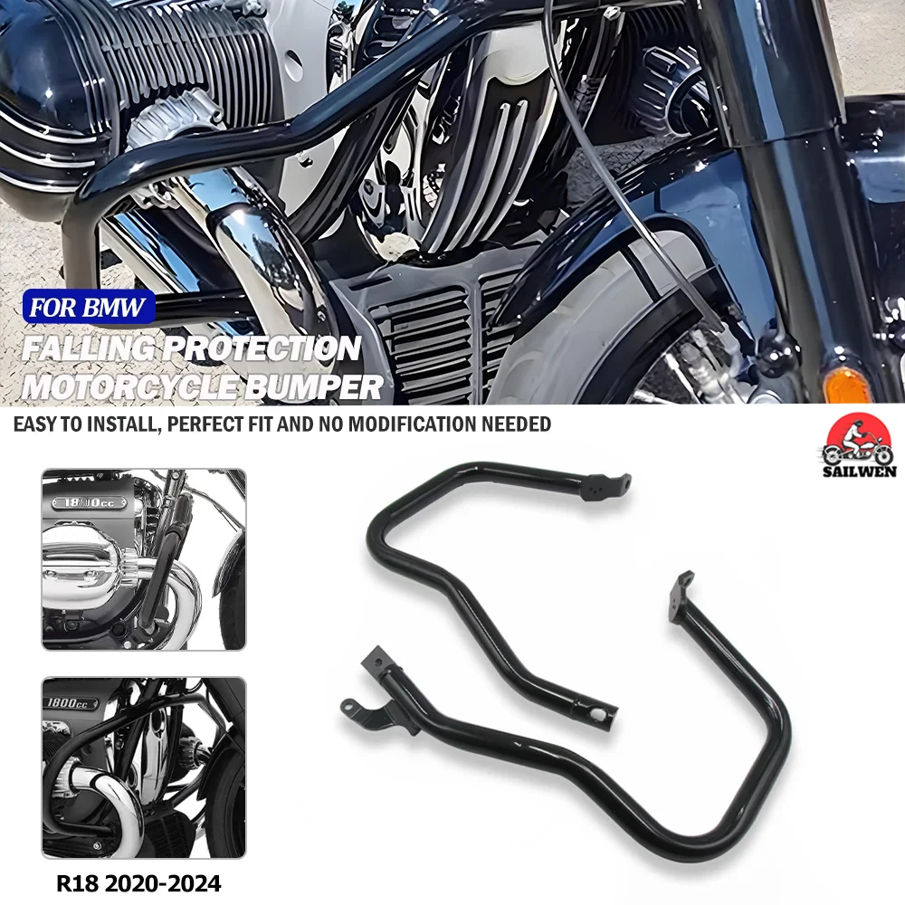 

For BMW R18B R18TC R18 Classic TC R18 B R 18 B 2020-2024 Motorcycle Highway Crash Bars Engine Guard Bumper Stunt Cage Protector