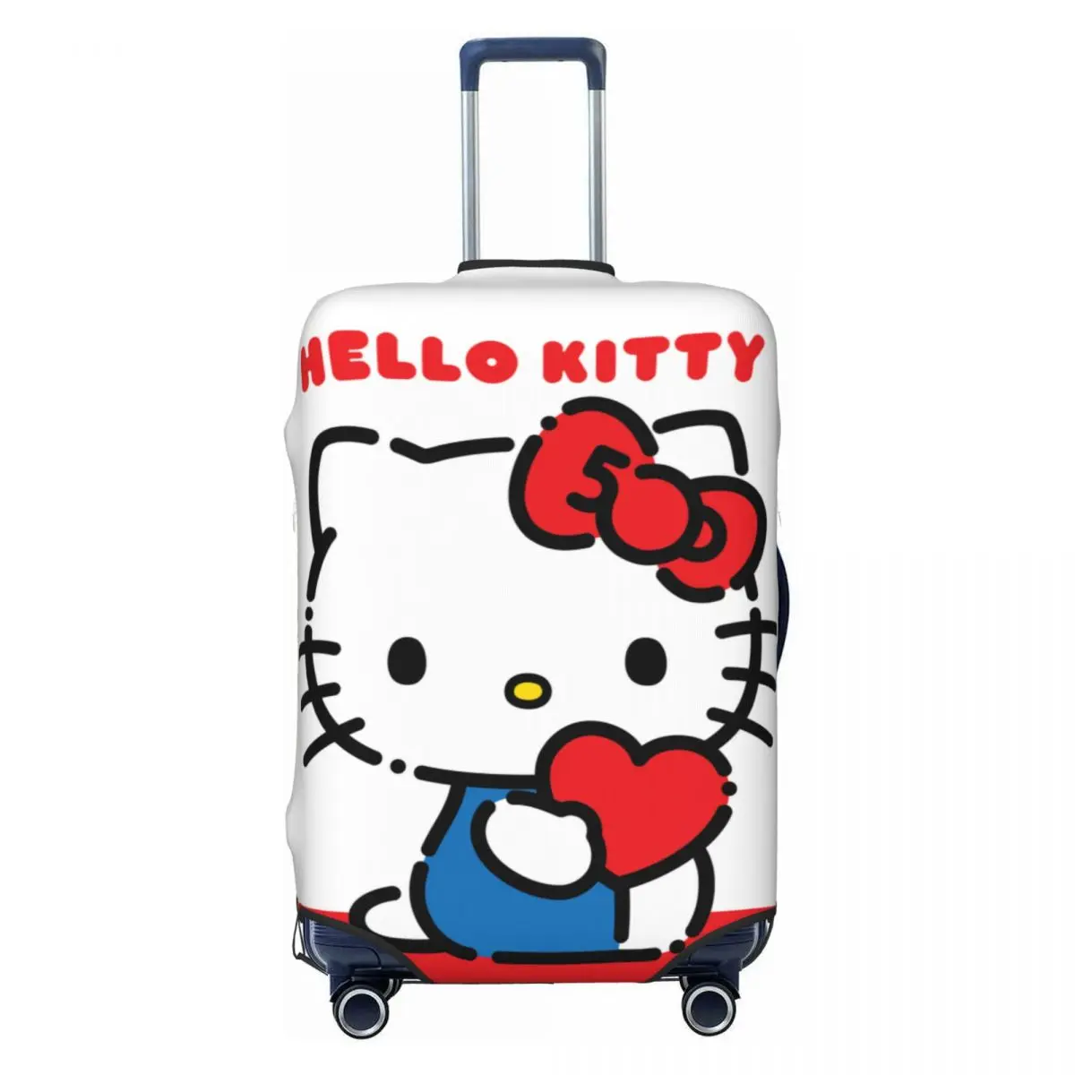 

Custom Cute Hello Kitty Luggage Cover Funny Anime Cat Suitcase Protector Covers Suit For 18-32 inch