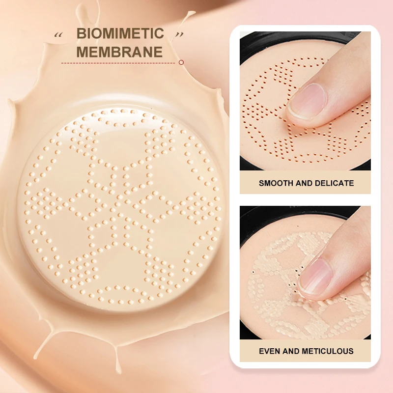 Mushroom Head Air Cushion BB Cream Foundation Cream for Face Makeup Concealer Air Cuhsion for Face Base with Whitening CC Cream