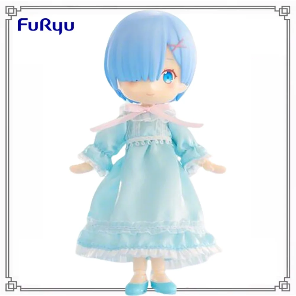 100% в наличии Оригинальная фигурка Furyu MeloDoll Re:Zero Kara Hajimeru Isekai Seikatsu Рем в ночном платье, аниме-модель, украшение, подарок