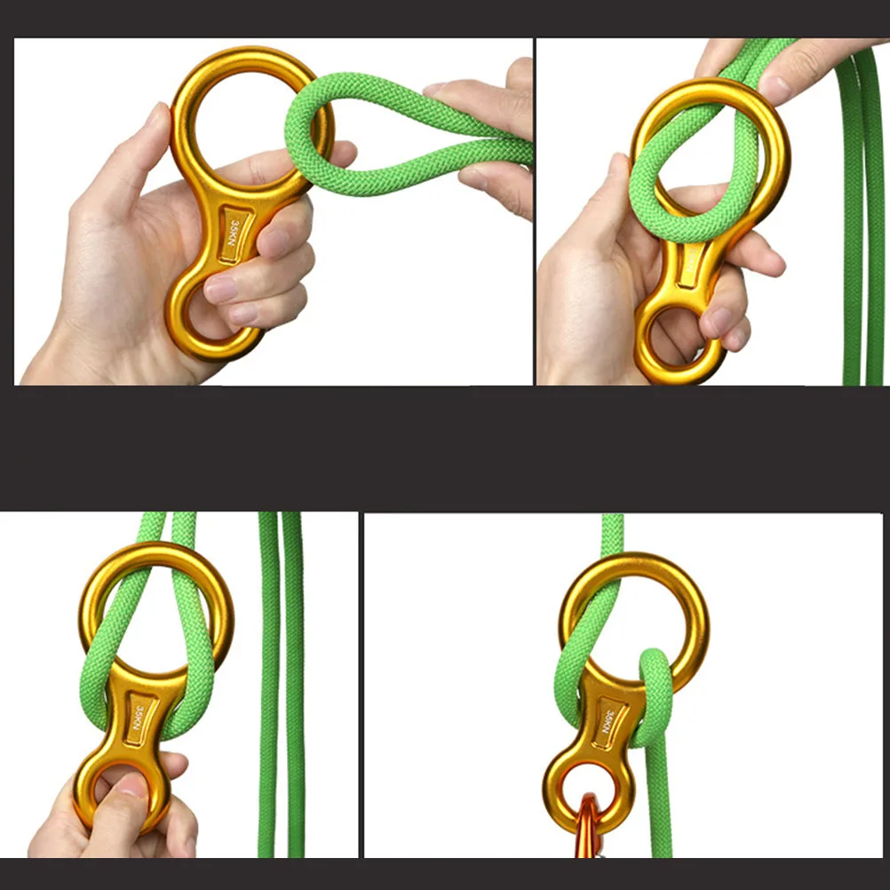 

1pc Climbing Rappelling Descender Device Mountain Buckle Climbing Rappelling Ring Carabiner Outdoor Toys Gear
