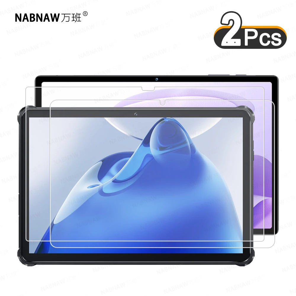 

2 Pieces Scratch Proof HD Tempered Glass Screen Protector For Oukitel RT5 6 7 TITAN 5G 10.1 OKT3 10.51-inch Rugged Tablet Film