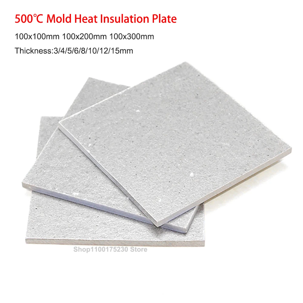 

1PCS 500℃ Mold Heat Insulation Plate Board High Temperature Fiberglass Sheet DIY Material Thickness 3mm-15mm