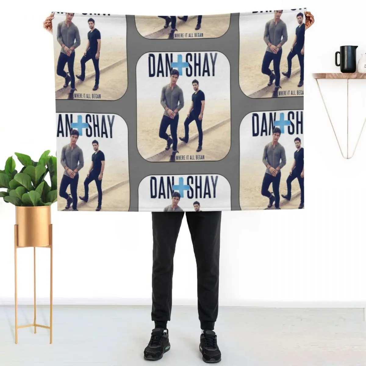 

Women_s Dan Shay Album Throw Blanket Color Fast Cozy Throw Blanket