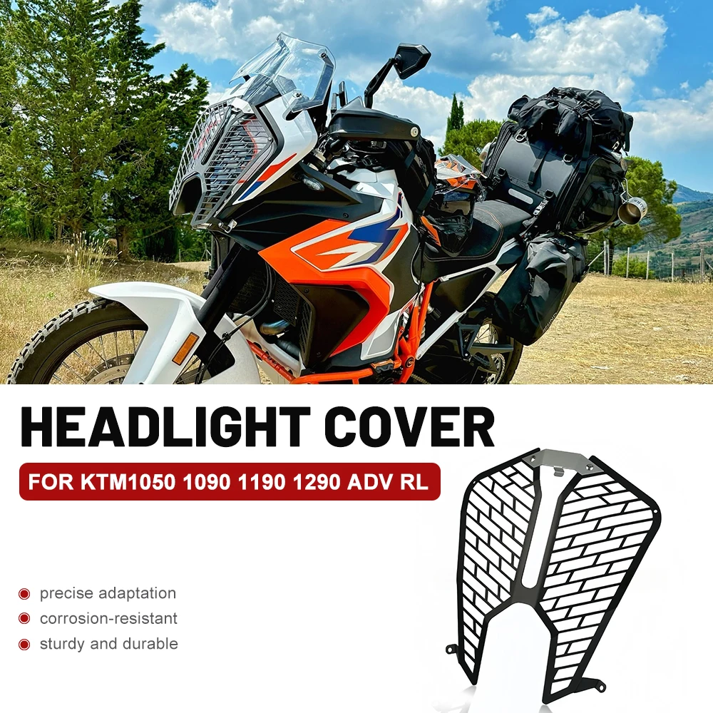 For Kawasaki KTM1050 1090 1190 1290 ADV RL Motorcycle Headlight Head Light Lamp Net Protection Grille Guard Cover Mesh Lampshad