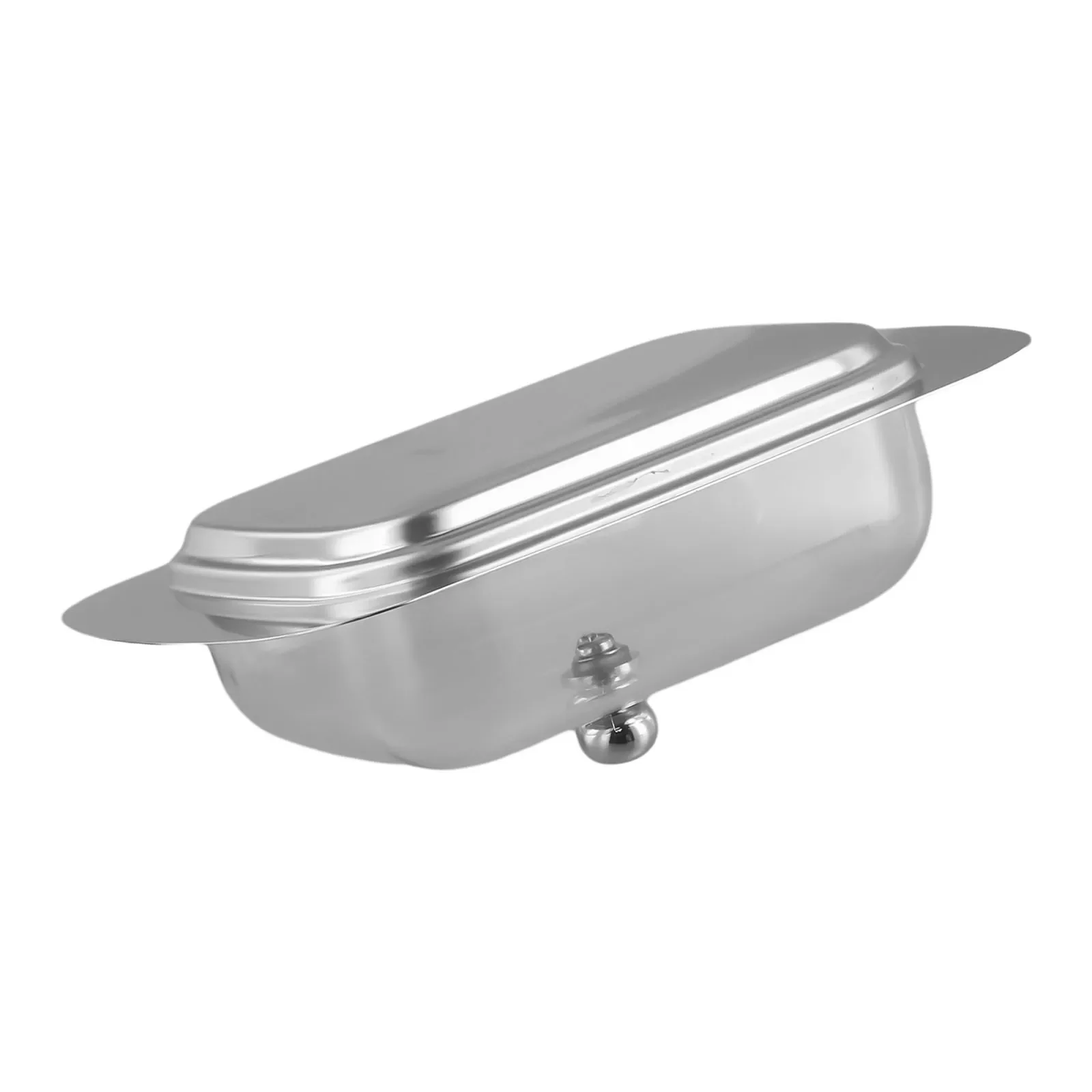 

1 шт., блюдо для масла с крышкой, блюдо для масла из нержавеющей стали, твердый контейнер для сыра, масла, ящик для хранения масла, сыра, кухонные принадлежности