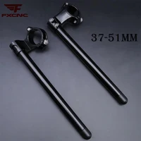 Clip de manillar elevado de 37-51 y 41MM para manillar Universal de 7/8 ""y 22mm, Clip de barra de mango de horquilla de aluminio CNC para motocicleta