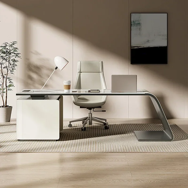 Aesthetic Office Desk Square Table Corner Desk Studying Height Adjustment Side Mini Bedside Design Escrivaninha Trendy Furniture