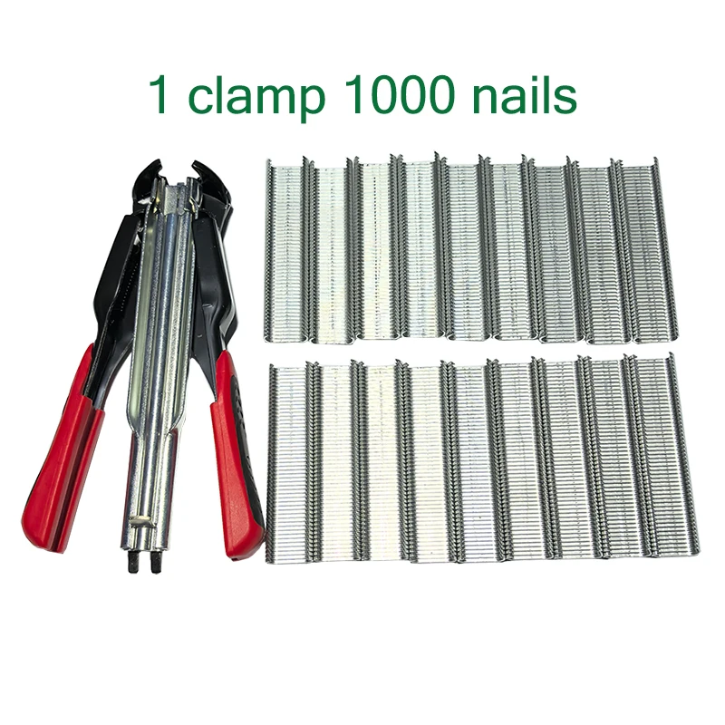 

C-type Animal Wire Cage Hog Ring Plires Nail Gun Cage Clamp Chicken Bird Pet Cage Installation Tools Fence Buckle Ring Plires