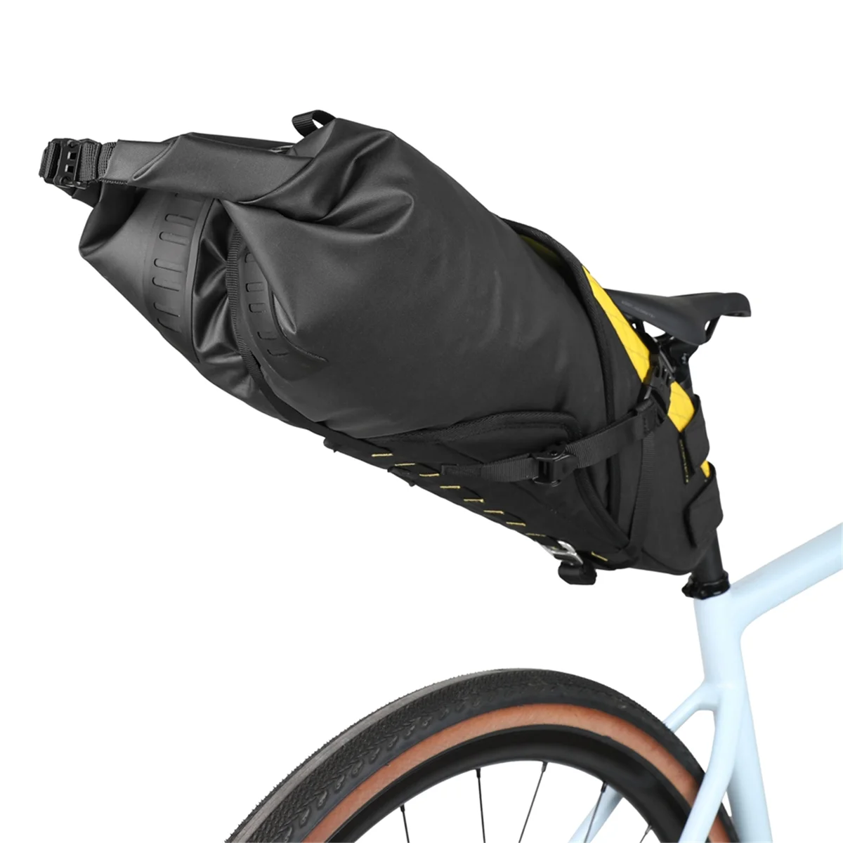 

BVBV Rhinowalk Bike Saddle Bag Stable Not Shaking 14L Big Capacity Removable Dry Bag Waterproof for Road Bike