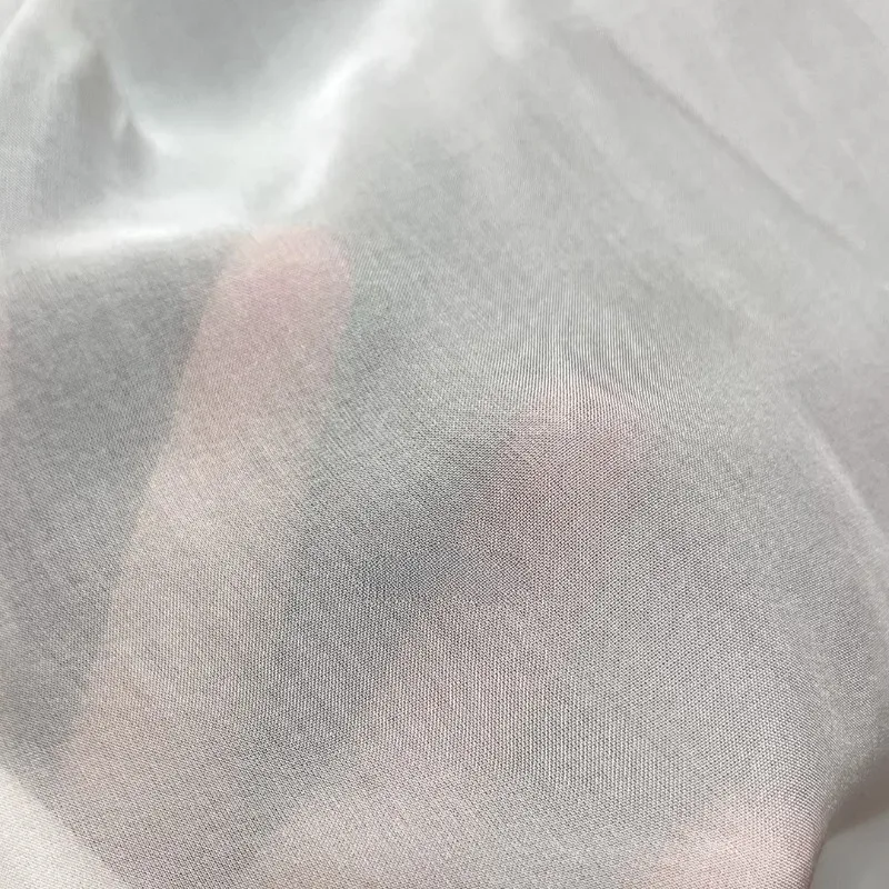 

1 метр шелковой ткани: летняя однотонная черная полупрозрачная подкладка из шифона, тонкая шелковая ткань из тутового шелкопряда 7 мм для одежды