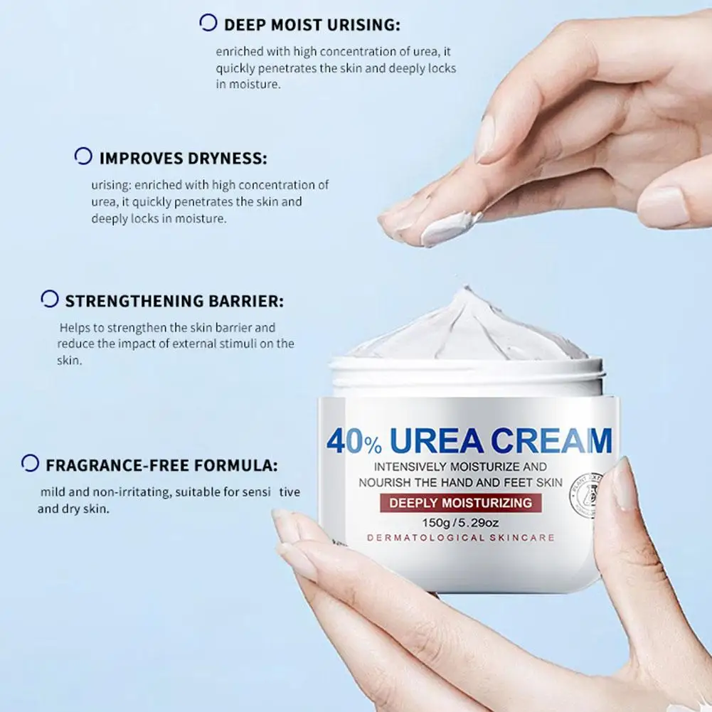 Urea Cream 40% Moisturizing Anti-Dry Hand Foot Cream Soften Calluses Remove Dead Skin Cracked Heel Repair Gentle Non-Greasy view 3