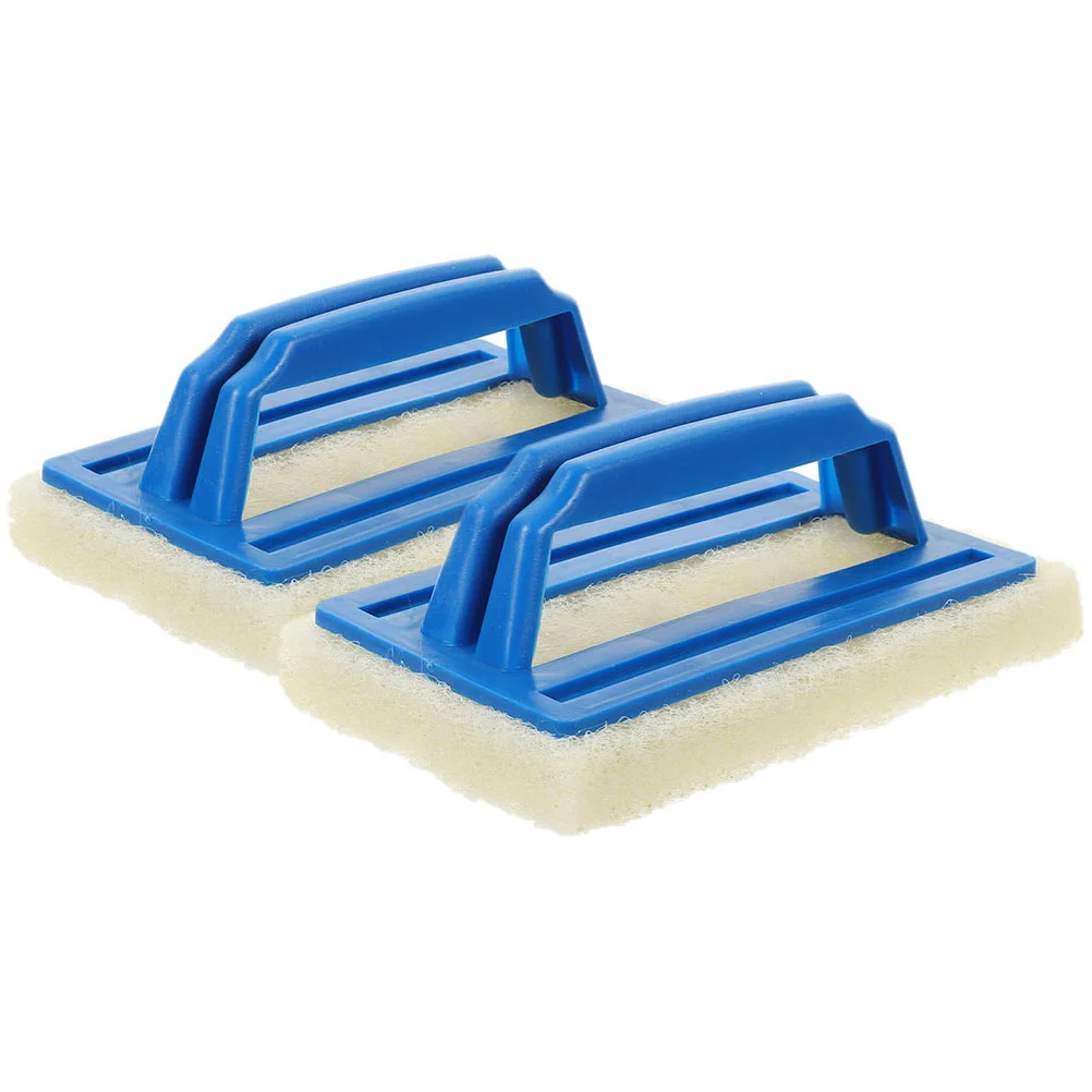 Cleaning Pads Sponge with Handle Tile Bath Scrubber For Grout Pool Brush Shower Bathtub