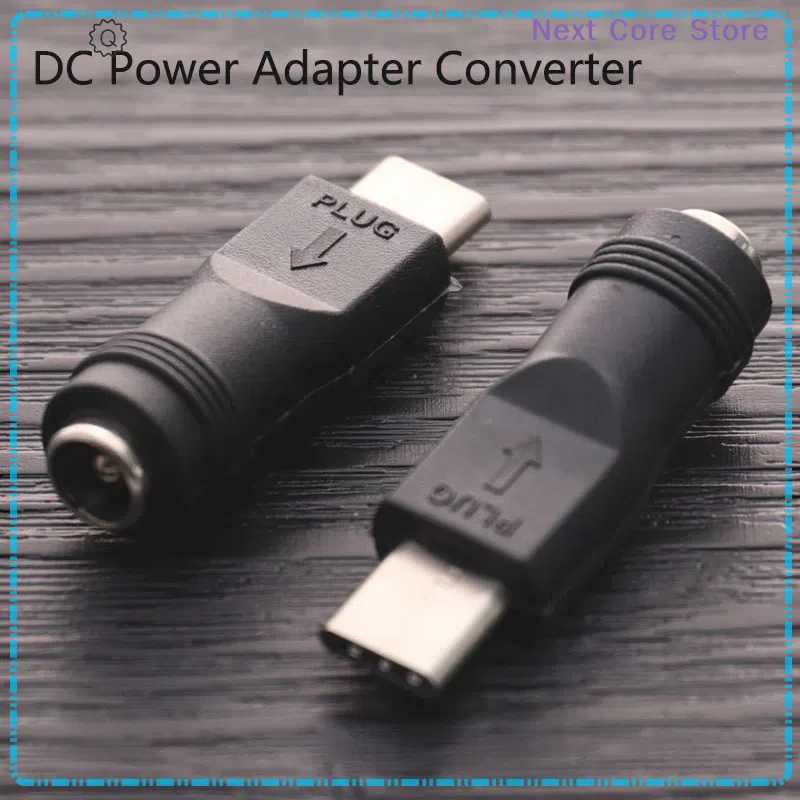[NC]1PC DC Female Power Adapter Converter Jack To USB Type C Male Connector 5.5x2.1mm[NC]