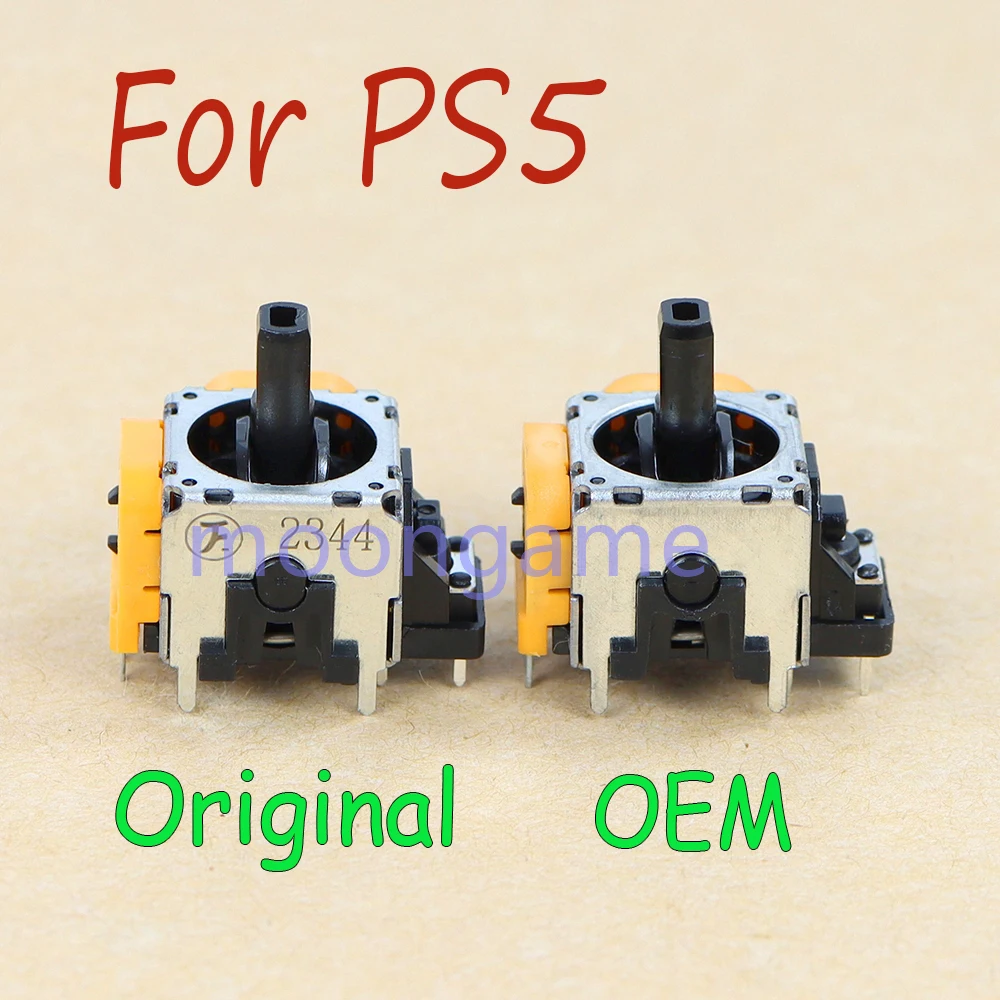 60個入り-純正oem-プレイステーション5-コントローラー用-イエロー-3dアナログジョイスティックセンサーモジュール-ポテンショメーター-ps5用