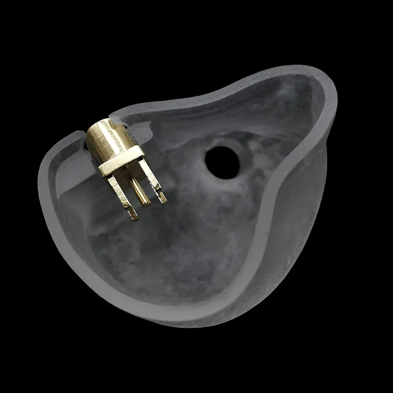 1 pair of male molds suitable for IEM in ear earphone shells, Including MMCX fema，3D printed production.  protective case