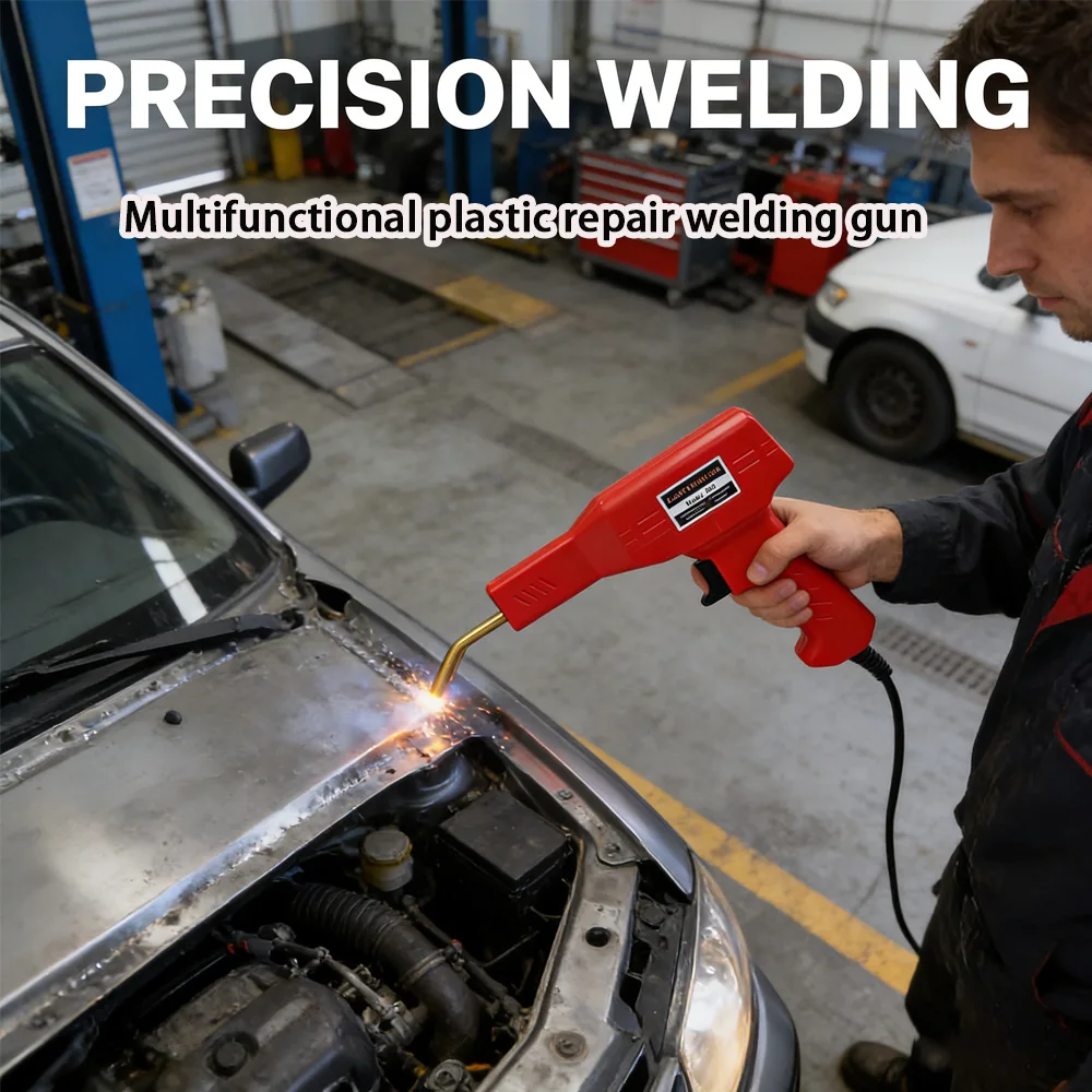 

Plastic Welder Welding Machine Car Bumper Soldering Gun 4 Types Staples for Bumper/Kayak/Plastic Product Repairs