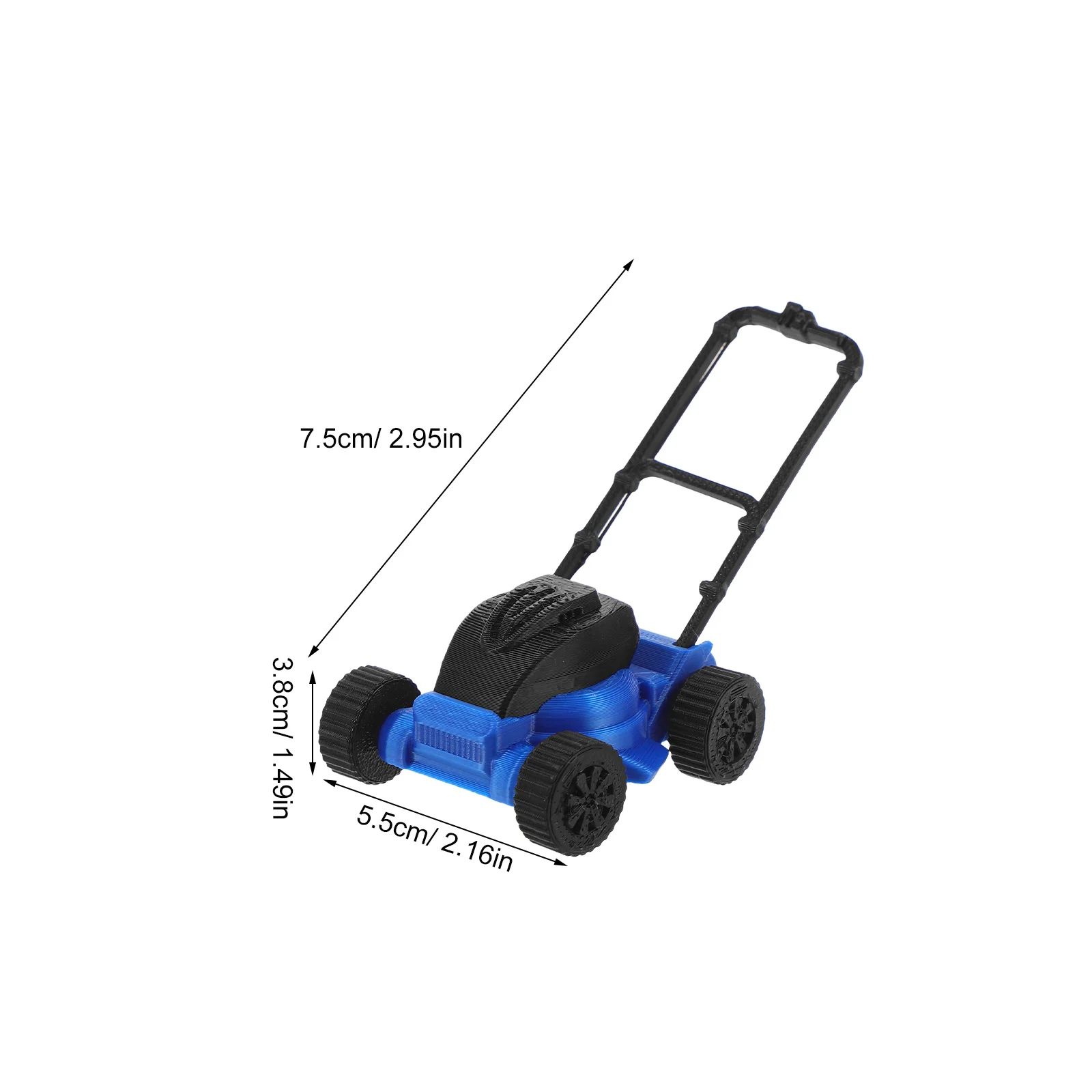 1 قطعة اكسسوارات دمية جزازة العشب واقعية البلاستيك لحديقة حديقة واقعية ساحة المشهد مجموعة أدوات المناظر الطبيعية الصغيرة