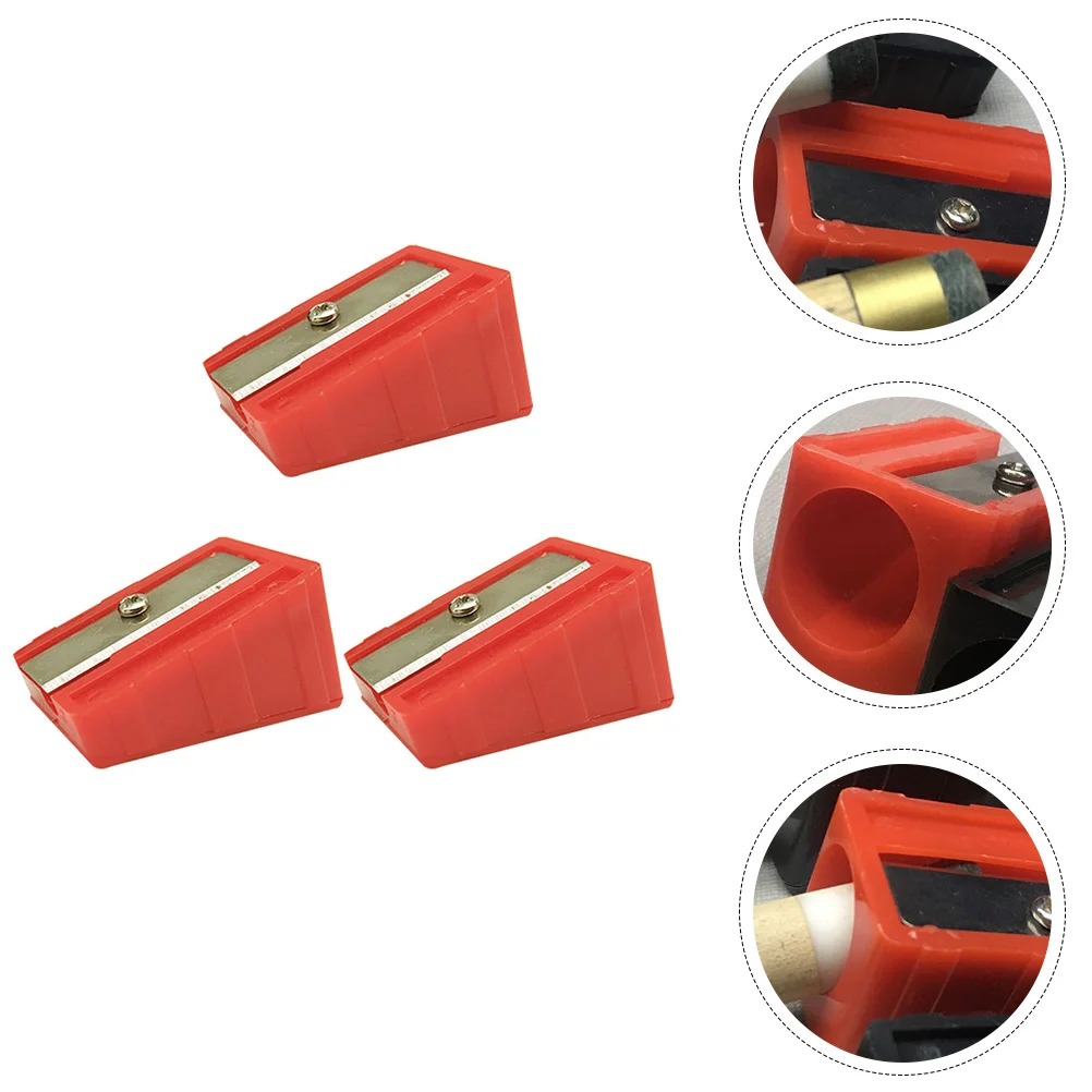 3 Pcs Billiards Roll Sharpeners Accessories Pool Snooker Correct Tool