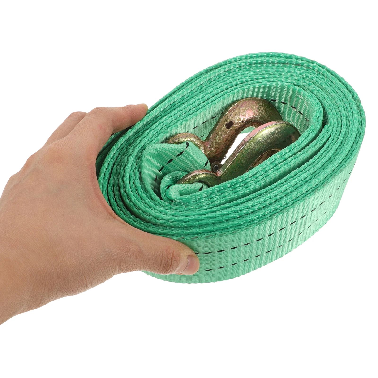 

5 Tons Heavy Duty Tow Strap Durable Polyester Car Truck Winch Cable Hook 5T Load Capacity For Boat Trailer Truck y Towing