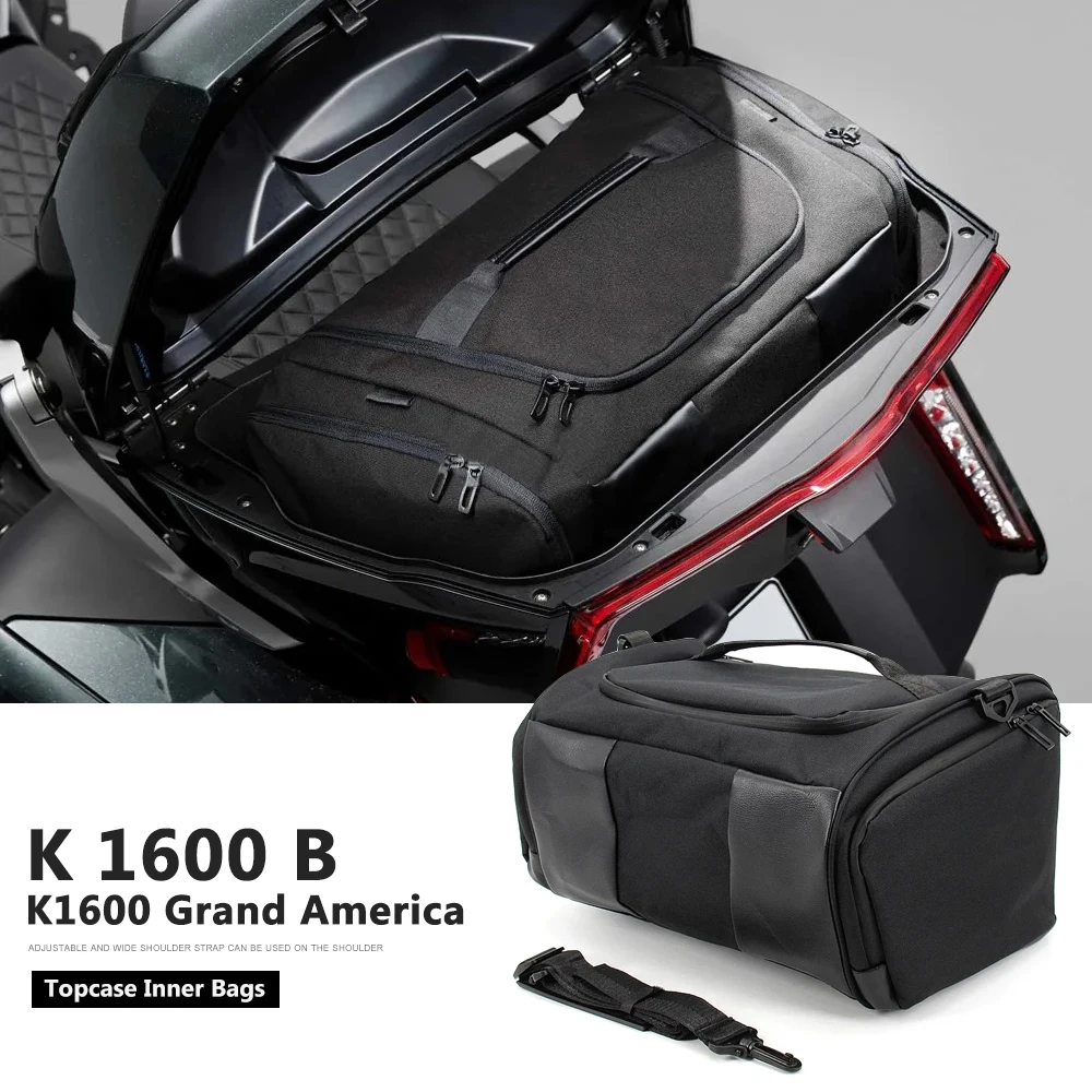 

Motorcycle Black Side Luggage Bags Inner Bags For BMW K1600B K 1600 B K1600 Grand America K1600GA Topcase Inner Bag Accessories