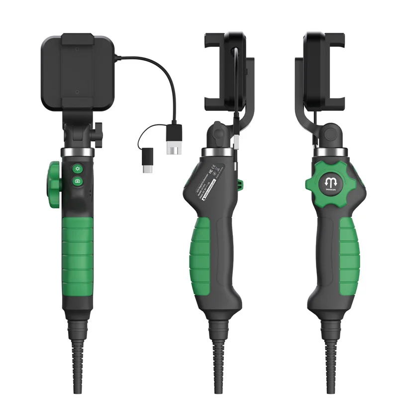 Lente de 3,9mm/6,4mm/8,5mm, endoscopio industrial de alta definición de 360 grados, 1080P, 200W, detector de reparación de automóviles pixel para Android/PC