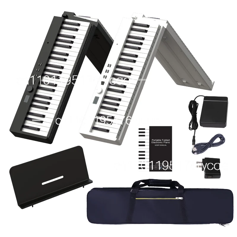 Folding Hand Roll Piano 88 Keyboard Student Edition Adult Practice Mobile Portable Electronic Piano Beginner's Introduction