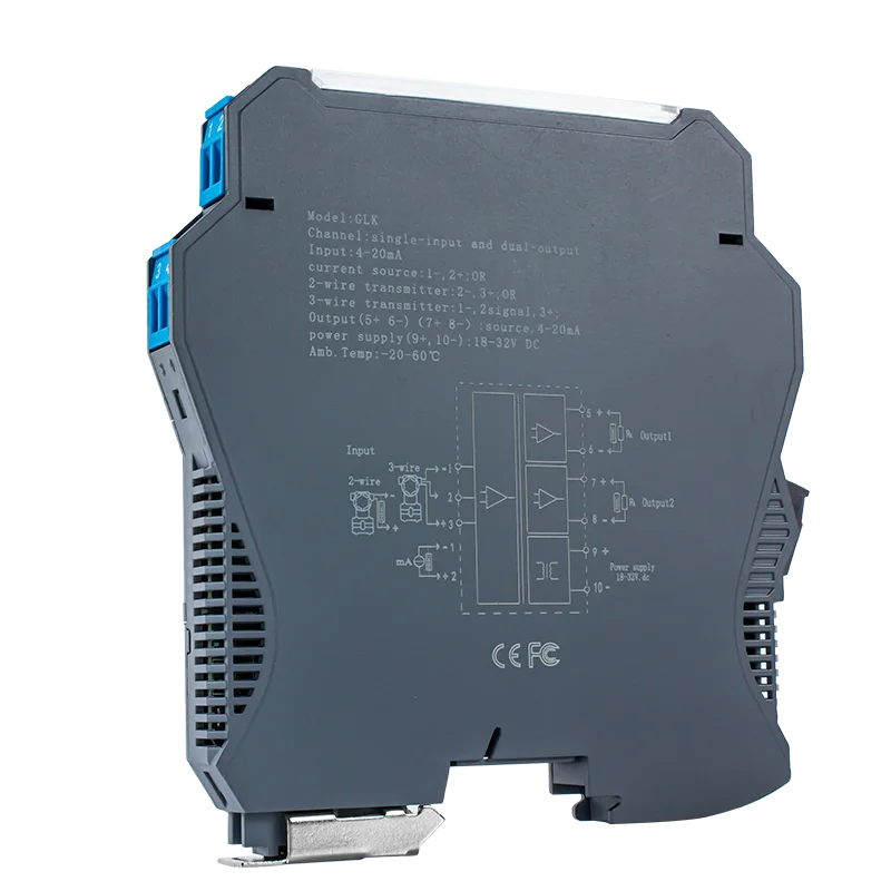 35 mm DIN analoge signaalisolator 1 in 1 uit DC 24V signaalisolatieverdeler 4-20mA tot 0-10V tot 1-5V analoge signaalgenerator