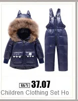 Winter Ski Anzug Baby Overall Jungen Overalls Warme daunenjacke Kinder kleinkind mädchen Kleidung Kinder Kleidung kunstpelz mantel mantel – Detail 37